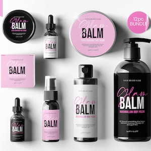 Editable Body Product Labels CANVA, DIY Cosmetic Labels, Editable Cosmetic Labels, Label, Cosmetic Label Printable, Custom Skin Care Labels