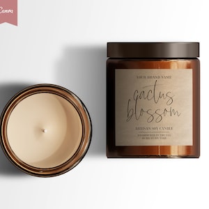 VINTAGE Editable Candle Label, APOTHECARY Candle Label Design, Essential Oil, Editable Product Label, Candle Labels, Diy Candle Label CANVA
