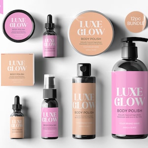 Editable Body Product Labels CANVA, DIY Cosmetic Labels, Editable Cosmetic Labels, Label, Cosmetic Label Printable, Custom Skin Care Labels