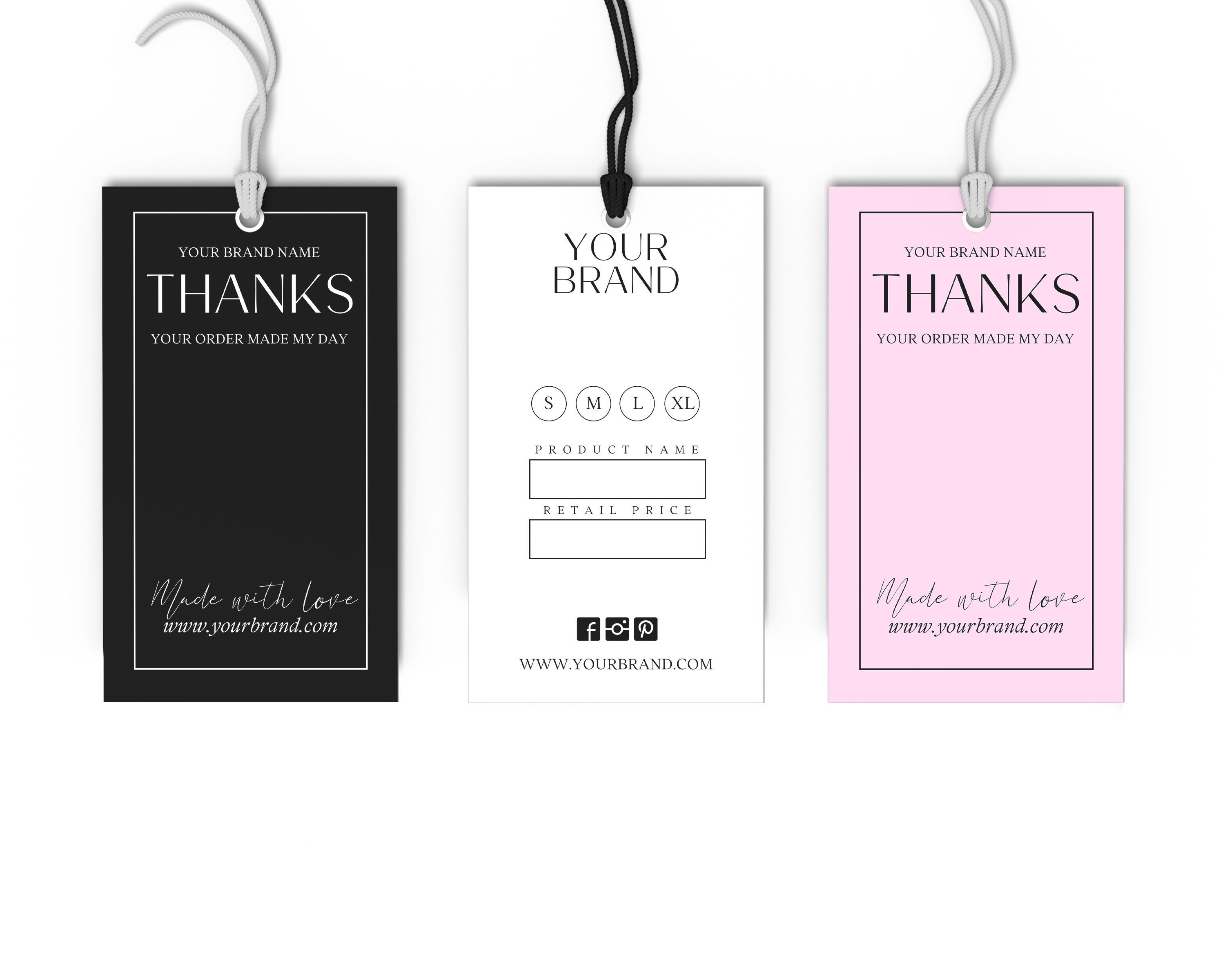 Paper Bundle Hangtag Template Labels Paper Party Supplies Mindtek it