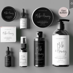 Editable Body Product Labels CANVA, DIY Cosmetic Labels, Editable Cosmetic Labels, Label, Cosmetic Label Printable, Custom Skin Care Labels