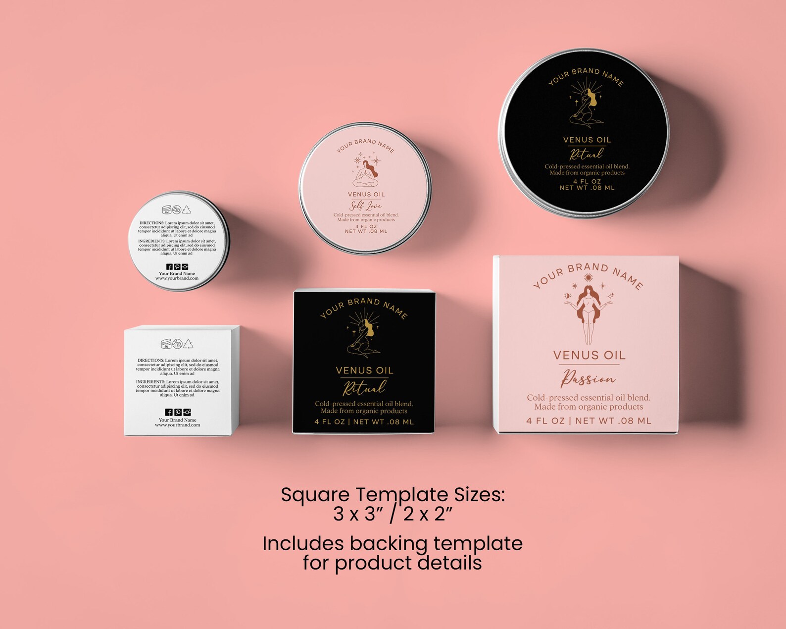 CELESTIAL Editable Skin Care Label, APOTHECARY Label, Custom Product ...