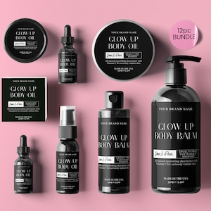 MODERN Product Labels, Editable Cosmetic Labels, Label Templates, Skincare Labels, Jar Labels, Bath Labels, Cosmetic Serum Labels