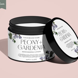 VINTAGE FLORAL Editable Skin Care Label, Apothecary Label, Botanical Label, Custom product label, Editable Cosmetic Label, Skin Care CANVA image 4