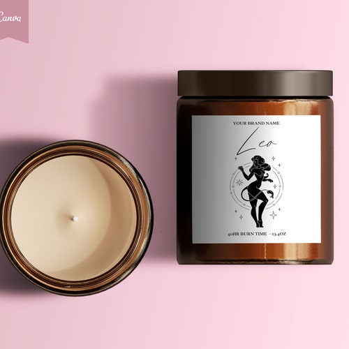 12 X HOROSCOPE Editable Candle Label Zodiac Labels Zodiac Etsy