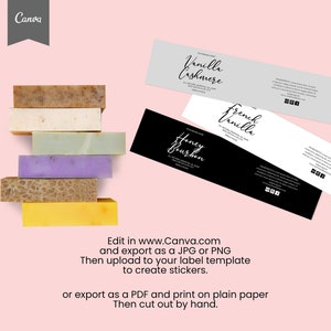 Editable BAR SOAP Label, DIY Soap Labels, Editable Soap Template ...