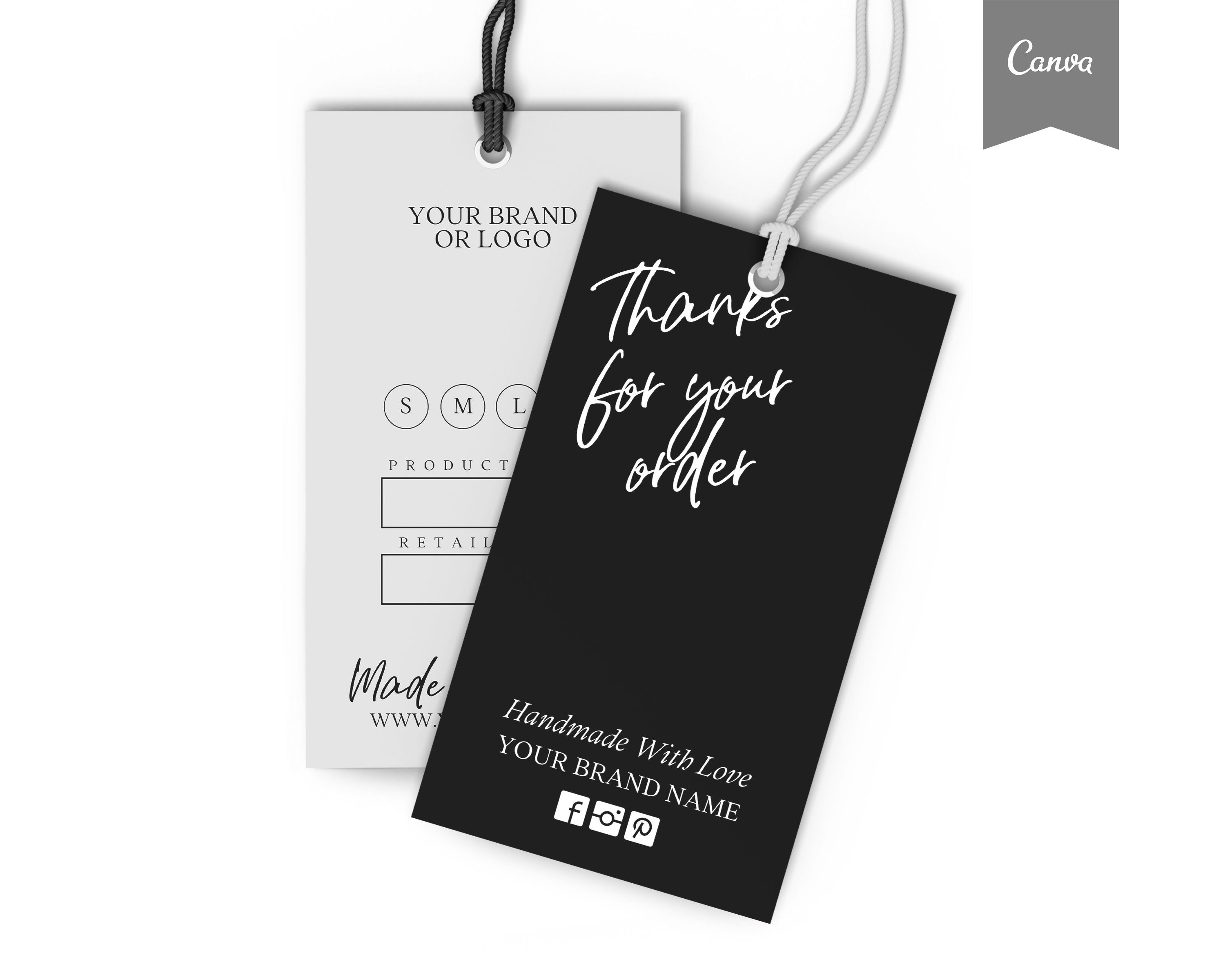 Custom HANG TAGS Small Business Swing Tag Boutique Clothing Etsy