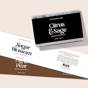 Editable BAR SOAP Label, DIY Soap Labels, Editable Soap Template, Printable Craft Soap Labels, Simple Modern Soap Labels, Soap Label
