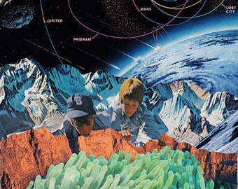 Certain Death – Abstract Paper Collage Art Print – Modern Wall Art