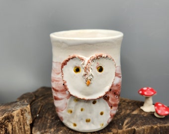 Owl Mug Gift Pottery Barn Owl Mug Ceramic Bird Cup Handmade Art Hoot Mug Wise Owl Anniversary Gift Present The Wildwood Potter