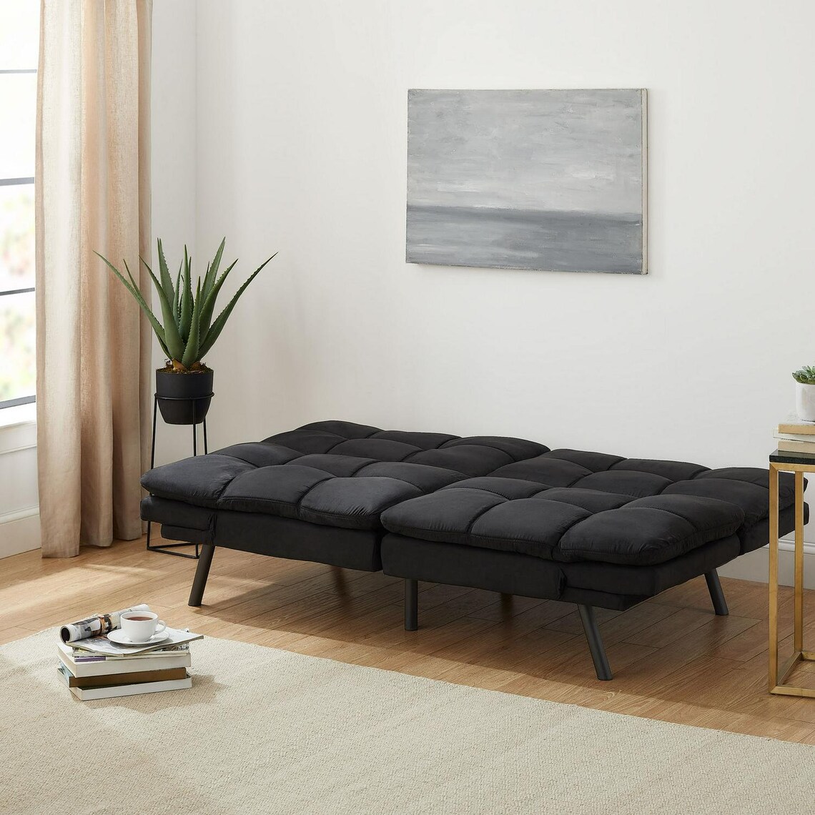 Memory Foam Futon Sofa Bed Couch Sleeper Convertible