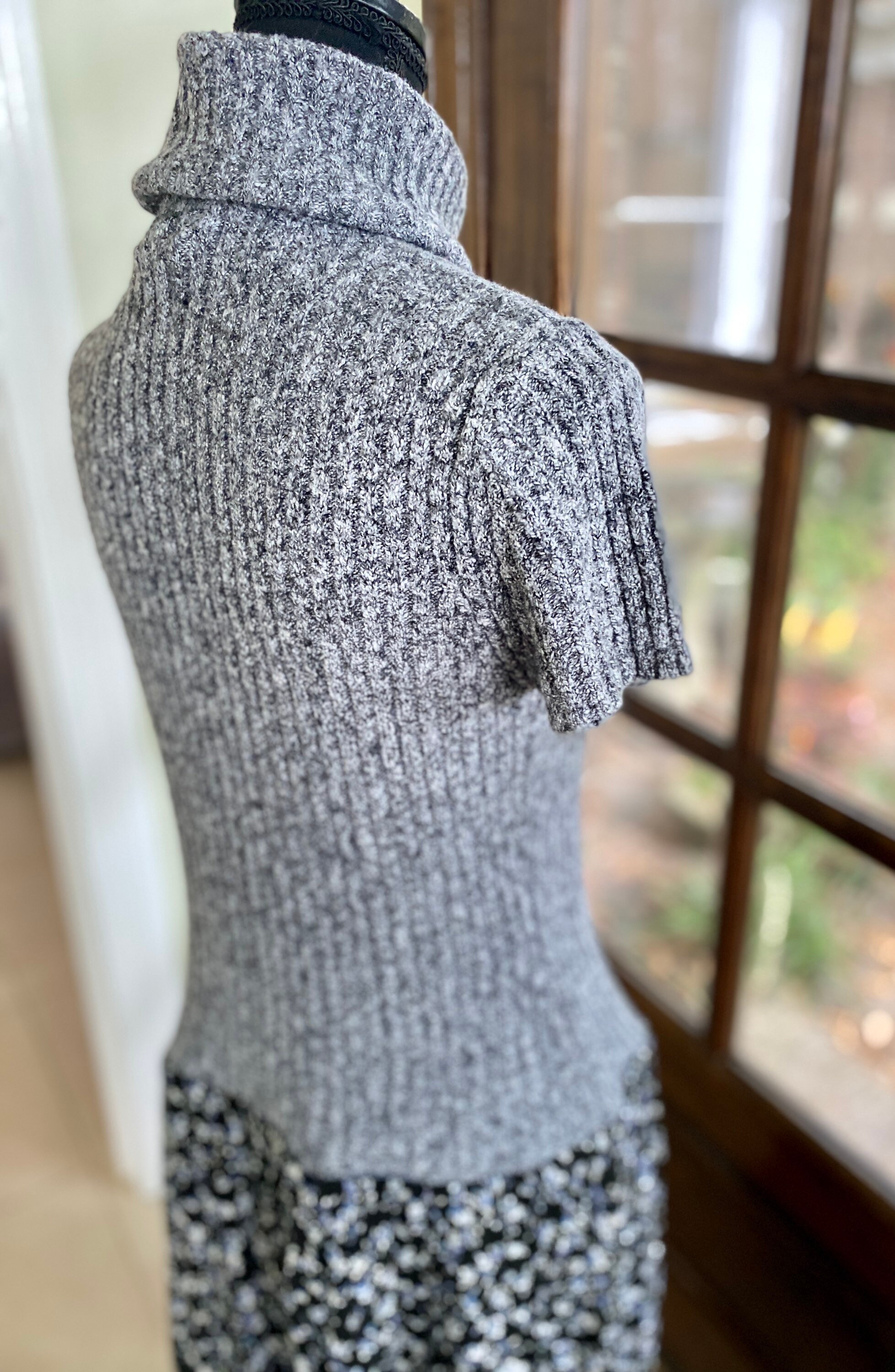 Langes graues und blaues Kleid S/M | Etsy