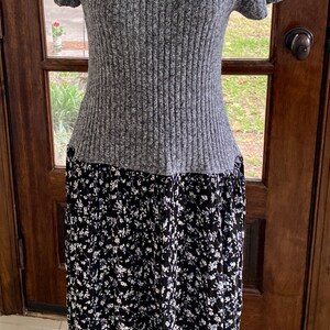 Langes graues und blaues Kleid S/M | Etsy