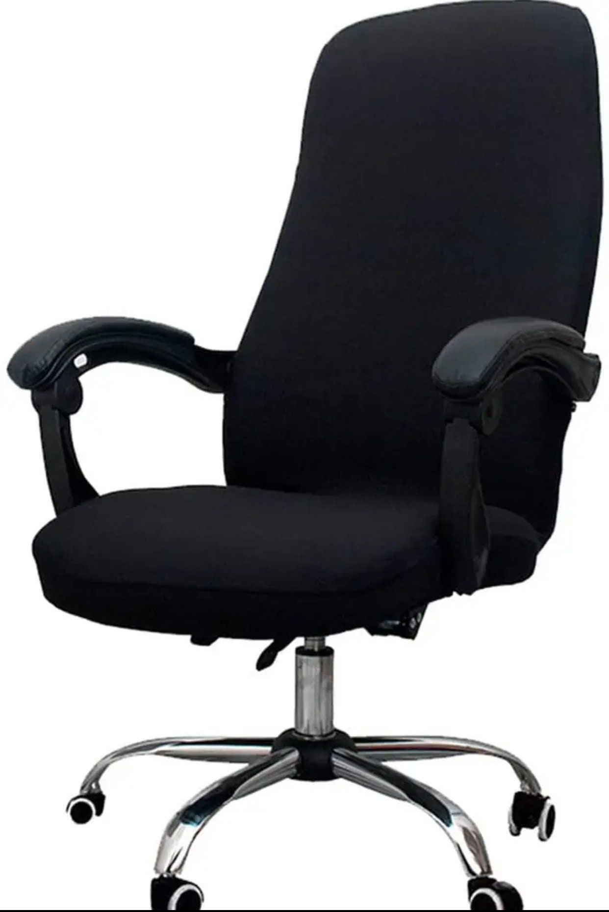 WOKEEN Armless Office Chair,Desk Chair No Wheels,Criss Cross Chair