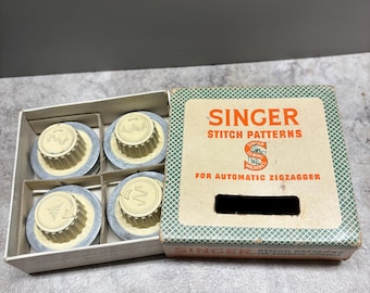 Discos con patrones de puntada Singer vintage: Juego de zigzag SIMANCO n.º 2