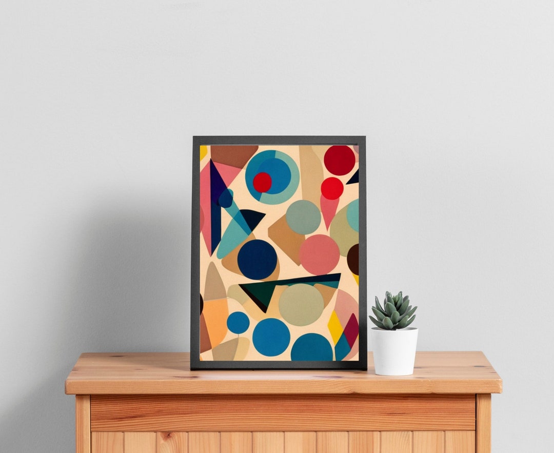 Mid-century Modern Style Wall Art, Home Decor, Instant Digital Download ...