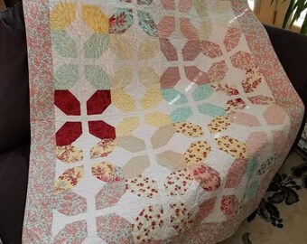 SALE! SALE! Handmade Quilt, Quilt, Bedding, Bedroom Decor, Home Decor, Blanket, Throws, Fall Decor, Sofa, Living Room, Comforter  56" x 46"