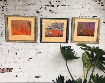 Trio of Serigraphs by Cuco, Peruvian Artist, Limited Edition of 50