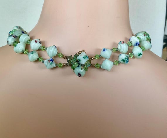 Four row Faceted Orange Carnelian Agate stone and… - image 7