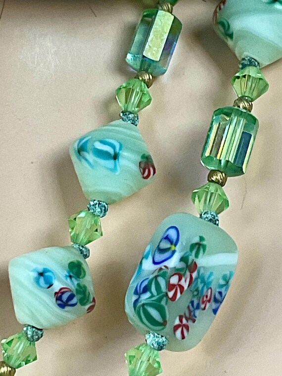 Four row Faceted Orange Carnelian Agate stone and… - image 8