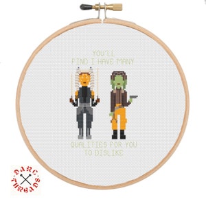 Ahsoka, Hera Quote, Cross stitch, pdf pattern