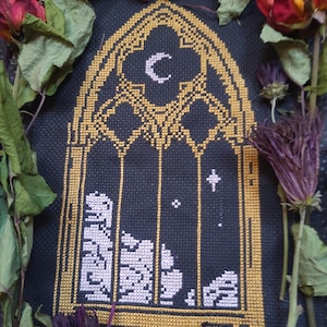 Gothic Window Cross stitch pattern pdf