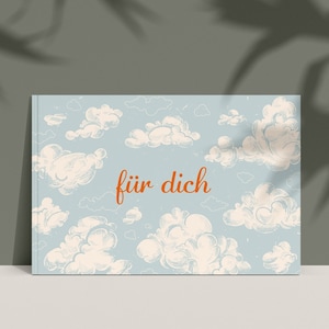 Gutscheinheft Wolken | A6 | zum selbst beschriften| Persönliches Geschenk | Blanko | 6-7 Gutscheine | Wunscherfüller