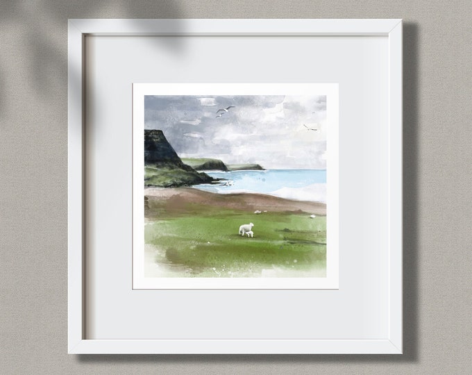 Small watercolor Isle of Skye Scotland • PRINT • High-quality fine art print on Hahnemühle William Turner cotton art paper matt