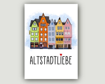 Postcard | A6 | Old Town Love | 300g | Martinswinkel | Cologne