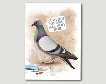 Postcard Road Pigeon | A6 | Berliner Schnauze | 240 g | Dove