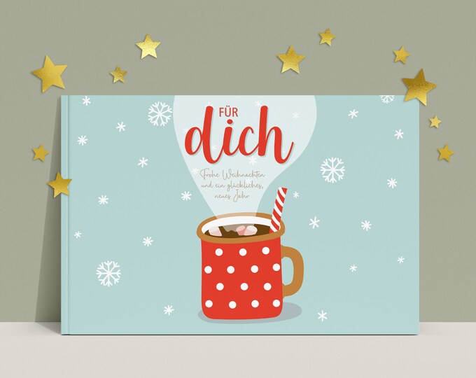 Christmas voucher book A6 for personalizing | High-quality paper | Blank | 6-7 vouchers | Wish-fulfiller |