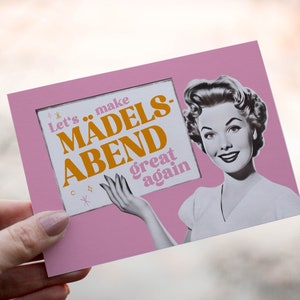 Postkarte | A6 | Make Mädelsabend great again