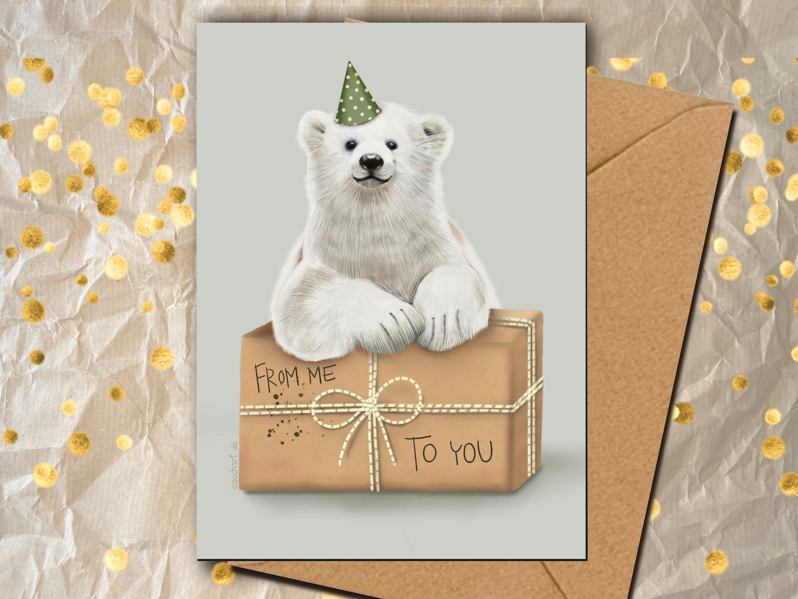 Geburtstagskarte Eisbär Grußkarte Klappkarte Geschenk Etsy