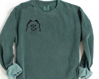 Customized Pomeranian Sweatshirt, Personalized Dog Sweatshirt, Pomeranian Shirt, Pomeranian Sweatshirt, Pomeranian Crewneck, Pomeranian