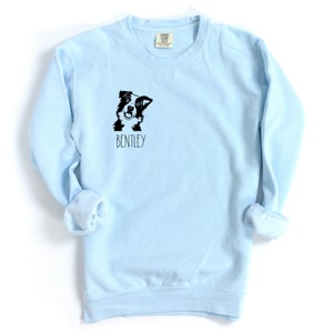 Customized Dog Sweatshirt, Personalized Dog Sweatshirt, Border Collie Shirt, Border Collie Sweatshirt, Border Collie Gifts