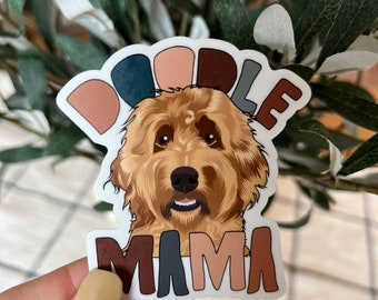 Golden Doodle sticker, Dog Mom Sticker, Water Bottle Dog Sticker, Dog Mom Sticker For Cup, Laptop Sticker Dog, Laptop Sticker, Gifts For Do