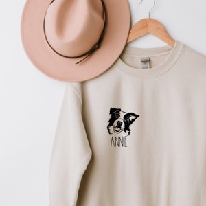 Customized Dog Sweatshirt, Personalized Dog Sweatshirt, Border Collie Shirt, Border Collie Sweatshirt, Border Collie Gifts, Border Collie