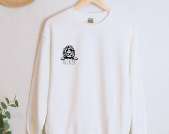 Customized Dog Sweatshirt, Personalized Dog Shirt, Bernedoodle Shirt, Goldendoodle Shirt, Aussiedoodle Shirt Sheepadoodle Shirt