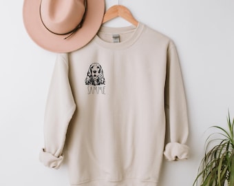 Customized Dog Sweatshirt, Personalized Dog Sweatshirt, Cocker Spaniel Shirt, Cocker Spaniel Sweatshirt, English Cocker Spaniel Sweatshirt