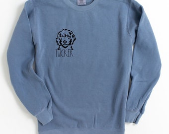 Customized Dog Sweatshirt, Personalized Dog Sweatshirt, Bernedoodle Shirt, Goldendoodle Shirt, Aussiedoodle Shirt, Sheepadoodle Shirt