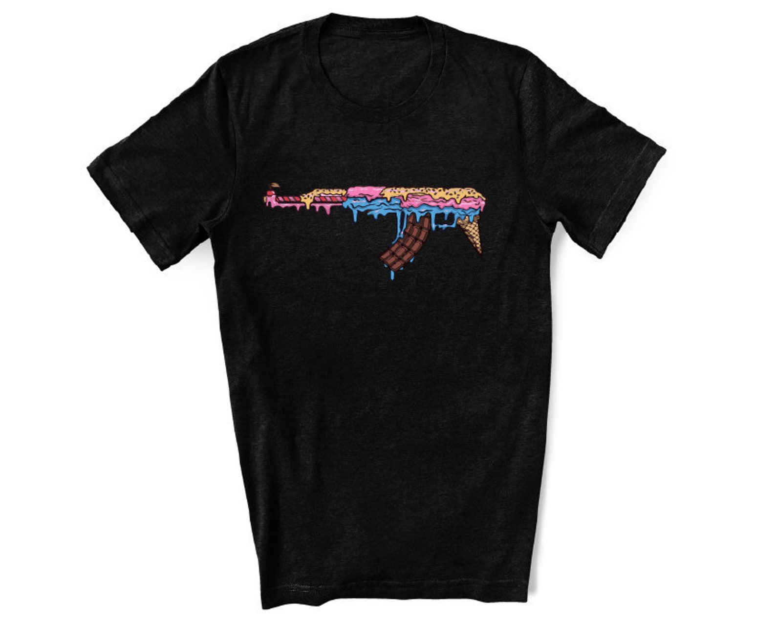 Ice cream gun shirt AK47 gun shirt cool gun shirt Etsy