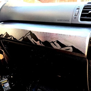 5th Gen 4Runner Mountain Dashboard Decal