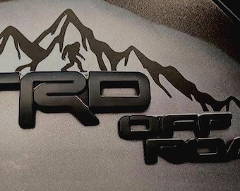 4Runner TRD Off Road Pillar Decals: Mountain Bigfoot Design (Pair)