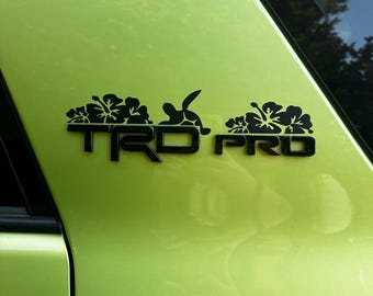 5th Generation 4RunnerTRD PRO  Pillar Hibiscus and Turtle *Sold as a Pair*