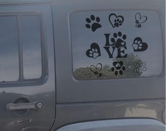 Trim To Fit Lips and Make Up Window Decal Stickers