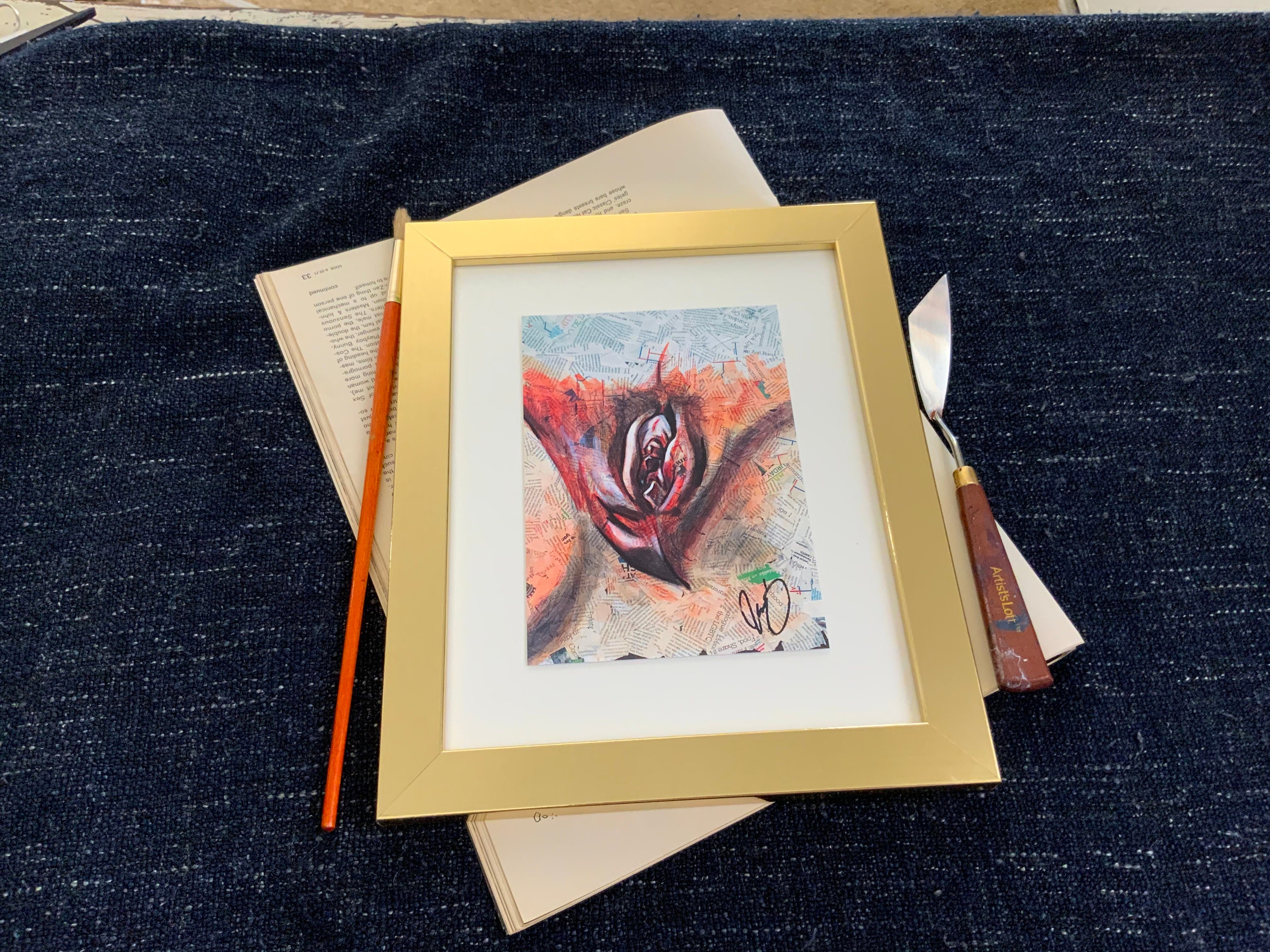 Noise- Vulva Art Print, Vagina Art Print, Trans Art, Mixed Media - Etsy