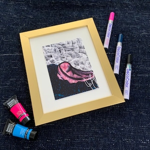 Float - Art print, vulva art | 5x7