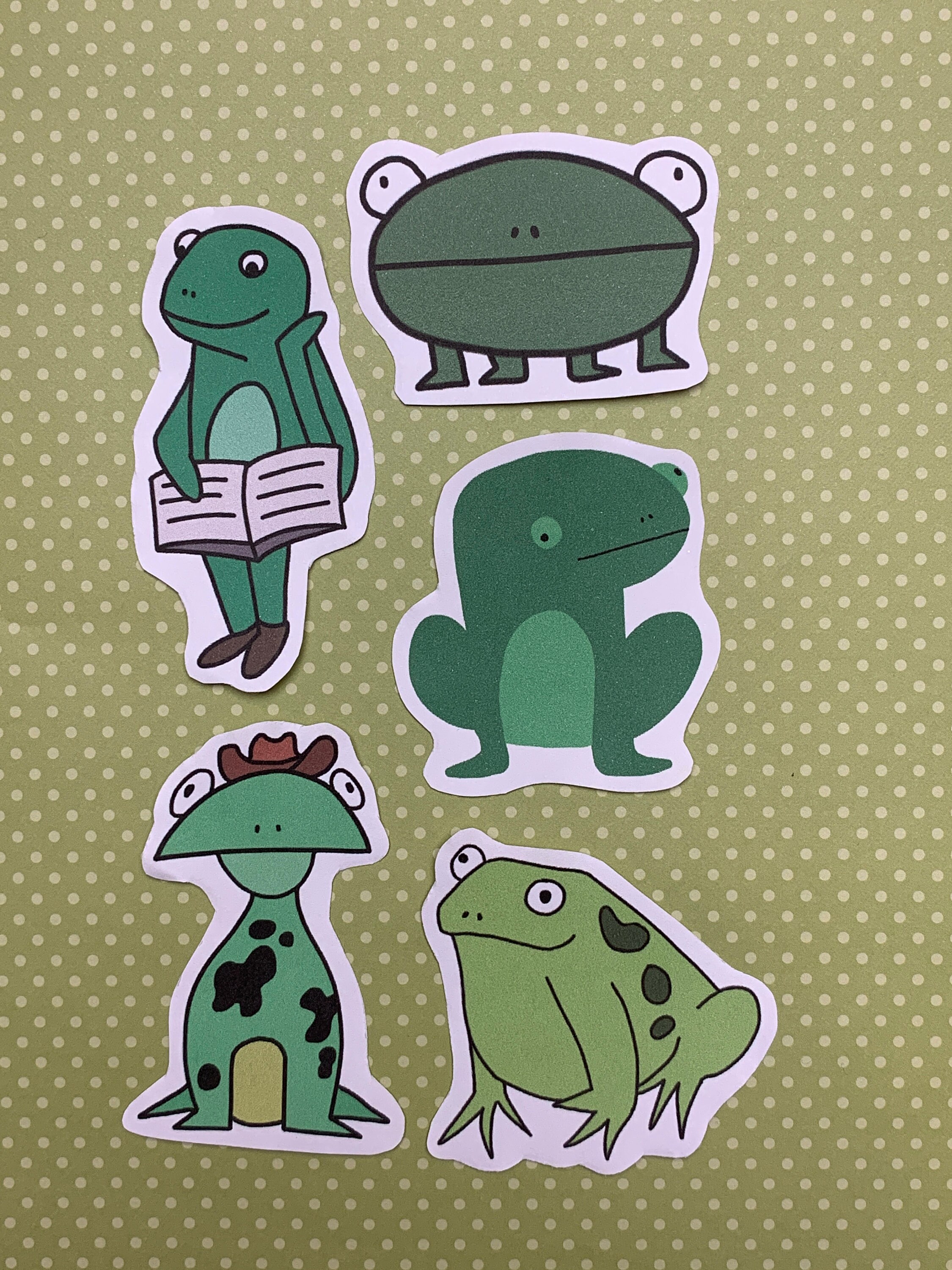 Frog Stickers Pack | Etsy