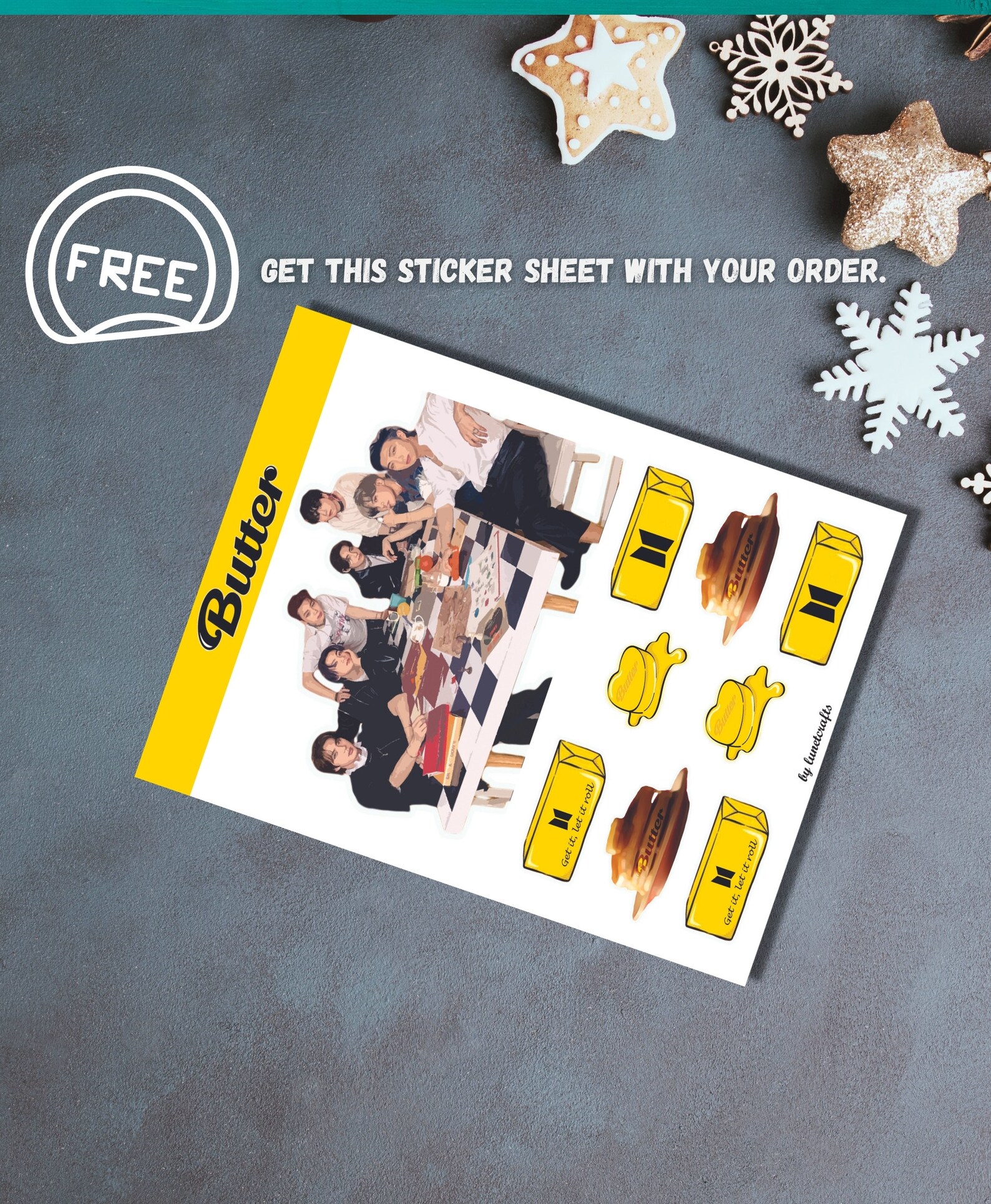 bts digital butter card bts printable birthday card with etsy