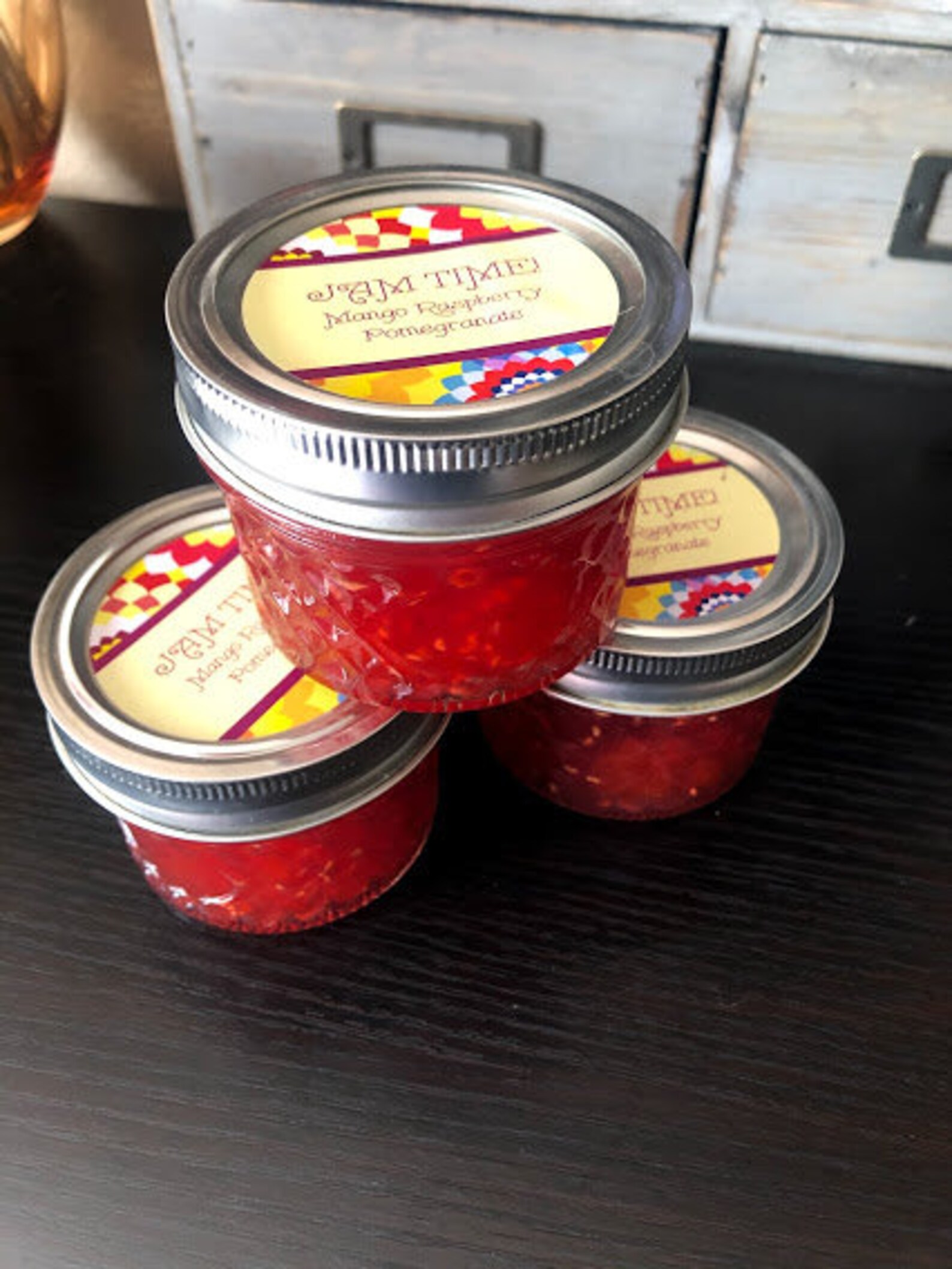 JAM TIME Mango Raspberry Pomegranate Jam Etsy